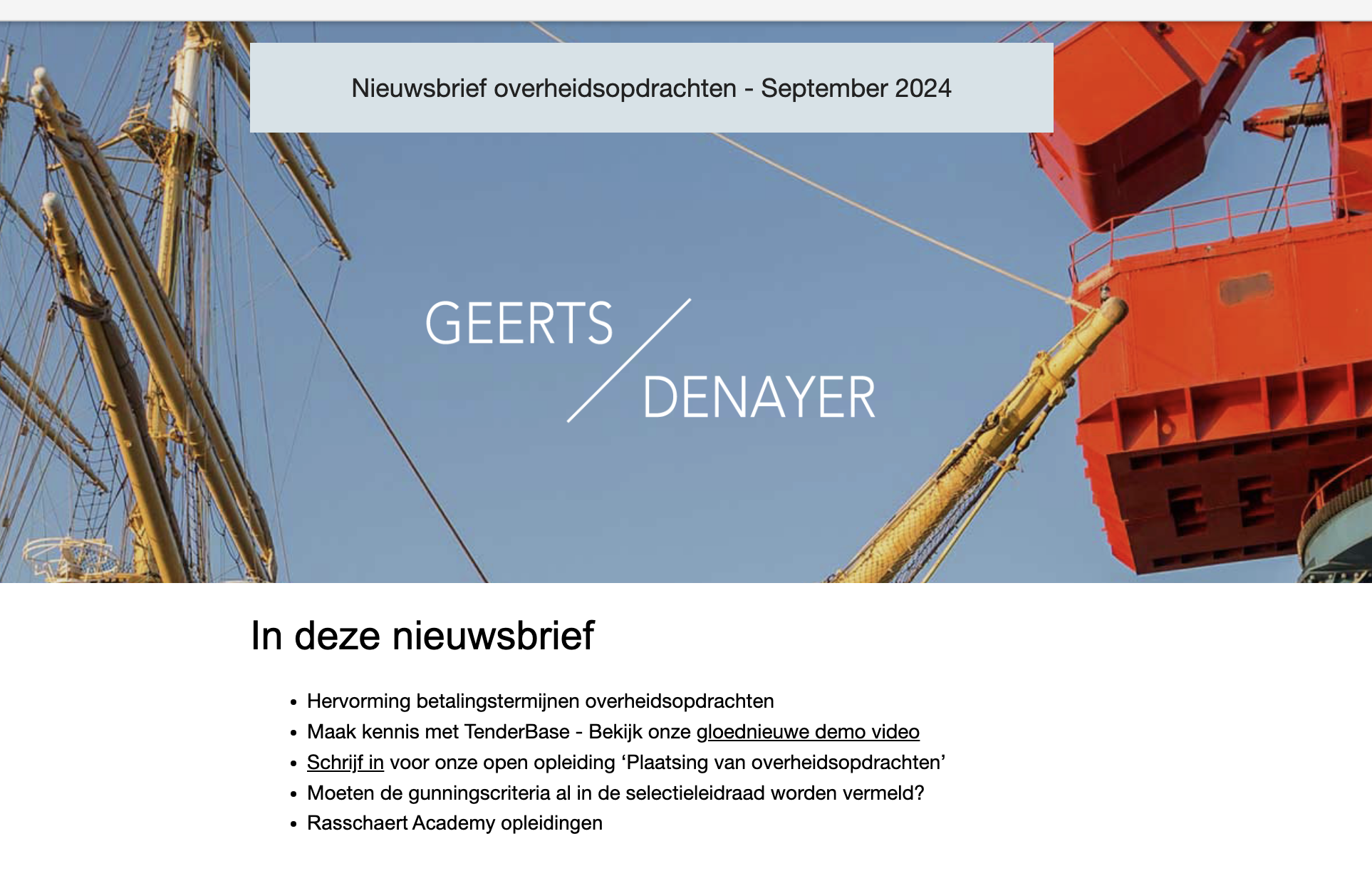Laatste nieuwsbrieven augustus en september 2024